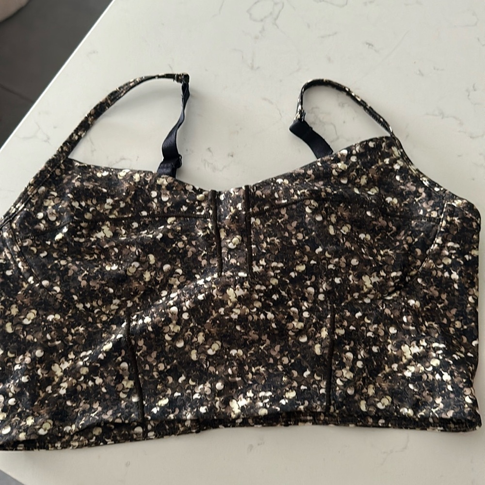 Lululemon Athletica Core Set Bra Shimmery Shimmer size L